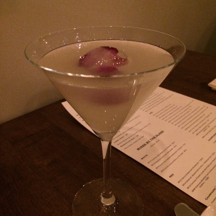 the Vogue, was a vodka, white cranberry and lime martini/Cosmo