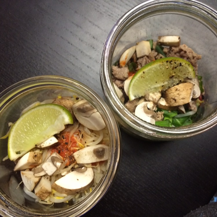 Build Your Own Pho, Quick Work Lunch in a Jar