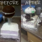 New Year’s Eve Cake – Ball Dropped and Salvaged